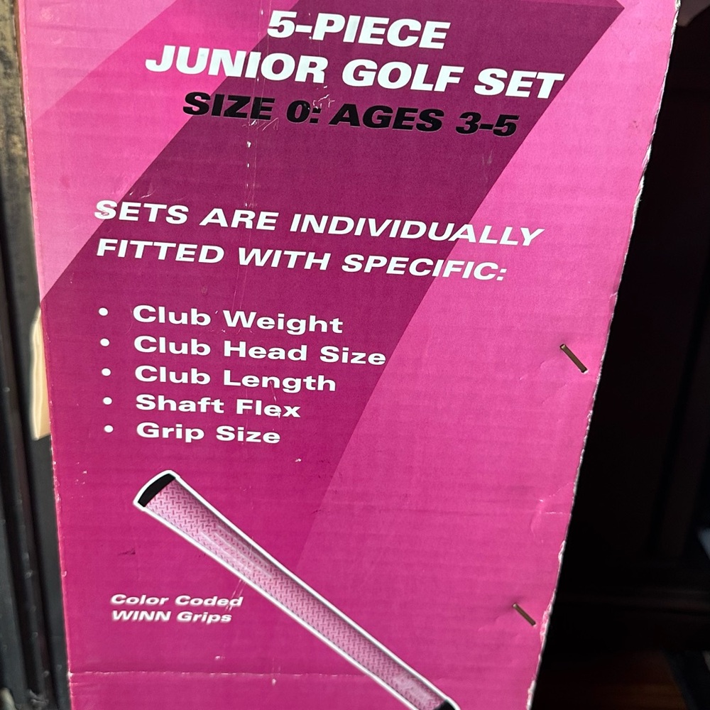 Lynx 5-piece junior golf set - Pink Right Hand